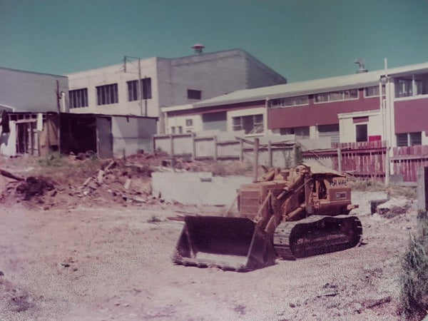 Digger clearing the yard at 67 Hillside Road