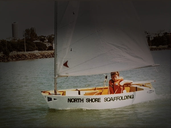 A young Clifton Webb at the inaugural PCC Learn-to-Sail event
